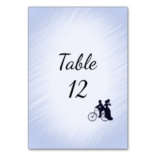 Blue Bicycle Wedding Tischnummer
