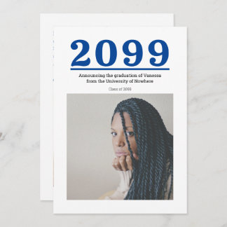 Blue Big Numbers Zwei-Foto-Abschluss