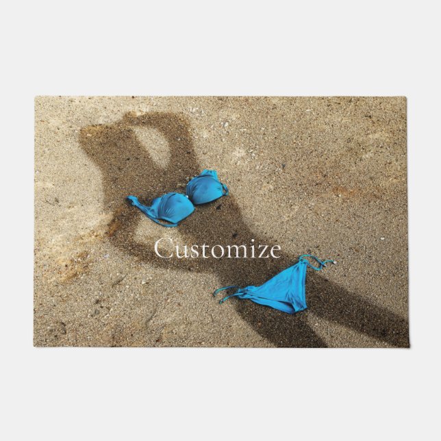 Blue Bikini Beach Sand Thunder_Cove Fußmatte (Vorderseite)