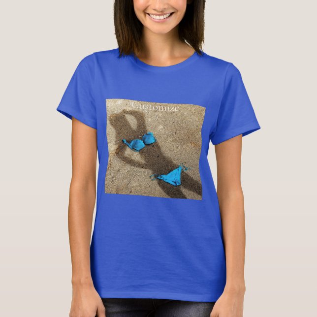 Blue Bikini Beach Sand Thunder_Cove T-Shirt (Vorderseite)