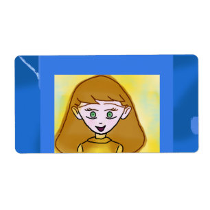 Blue Bingo Anime Label