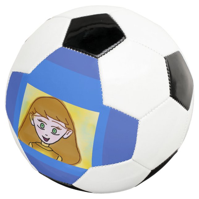 Blue Bingo Anime Soccer Ball (Dreiviertel)