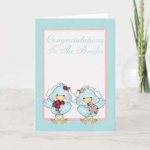Blue Bird Brides Wedding Karte