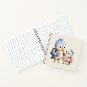 Blue Bird Bruder Schwester Journal Notizbuch