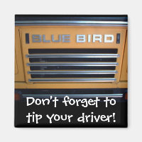 Blue Bird Bus, vergessen Sie nicht Ihren Fahrer zu