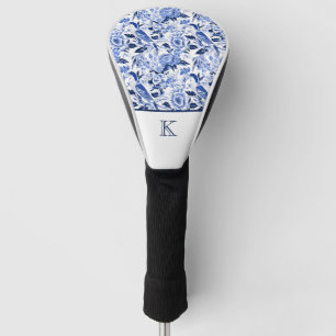 Blue Bird Chinoiserie Monogramm Golf Headcover
