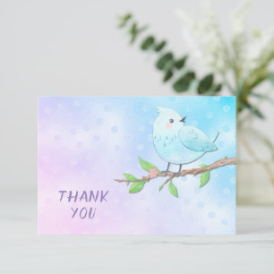 Blue Bird Danke Karte