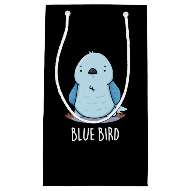 Blue Bird Funny Animal Pub Dark BG Kleine Geschenktüte (Vorderseite)