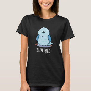Blue Bird Funny Animal Pub Dark BG T-Shirt