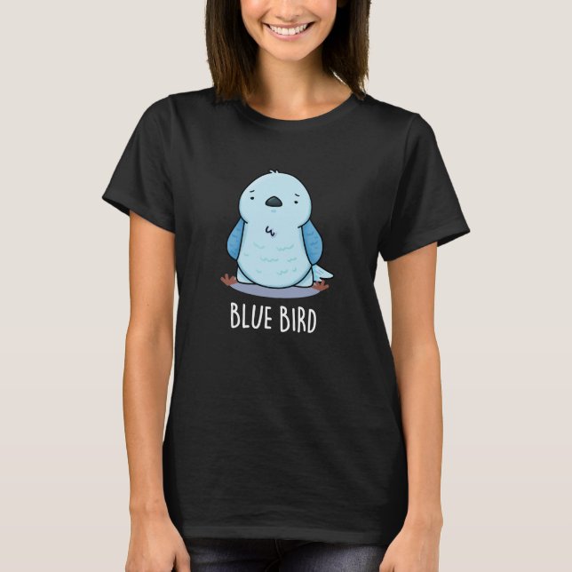 Blue Bird Funny Animal Pub Dark BG T-Shirt (Vorderseite)