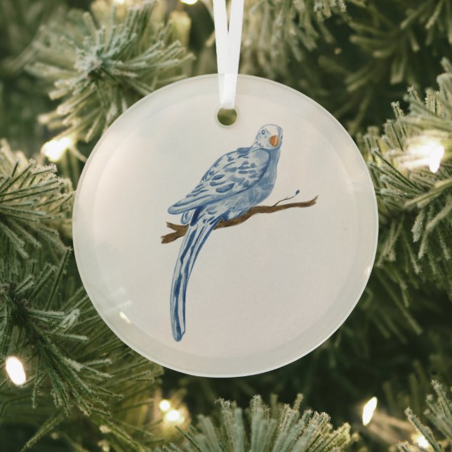 Blue Bird Glass Ornament Aus Glas (InSitu)