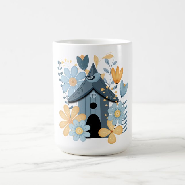 Blue Bird House Kaffeetasse (Mittel)