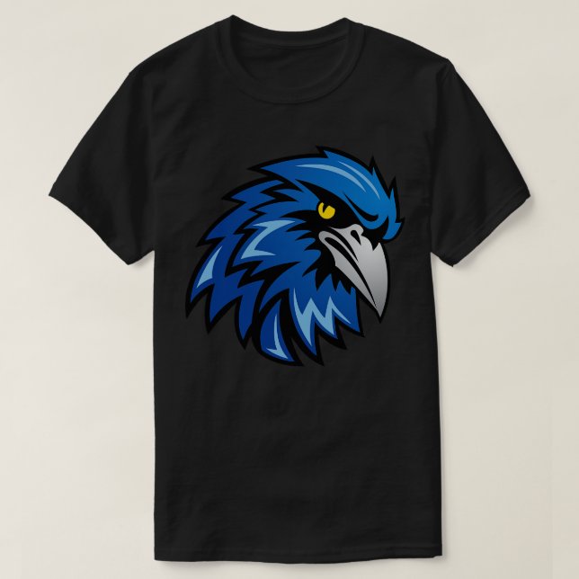 Blue Bird Mascot 1 T-Shirt (Design vorne)