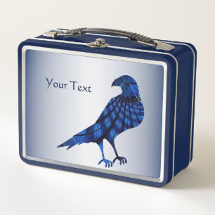 Blue Bird Metal Lunchbox