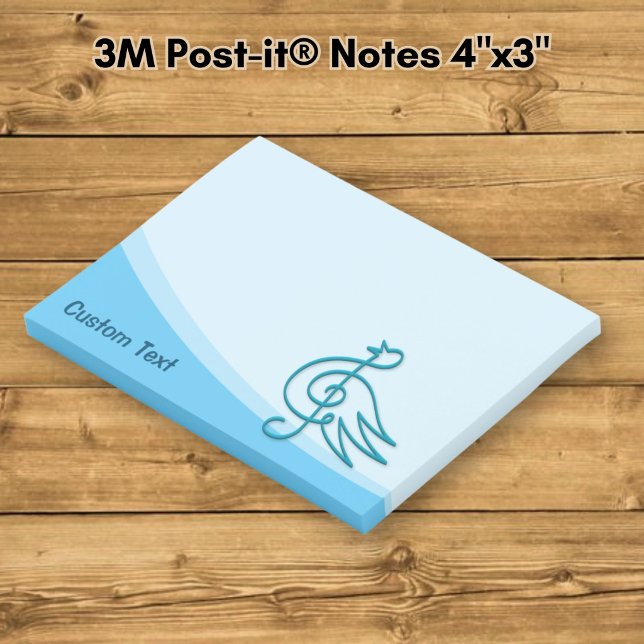 Blue Bird Musik Post-it Klebezettel (Von Creator hochgeladen)