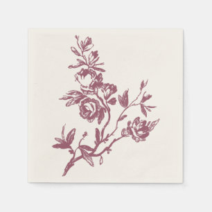 Blue Bird Pink Vielen Dank, dass ich das Blumenher Serviette