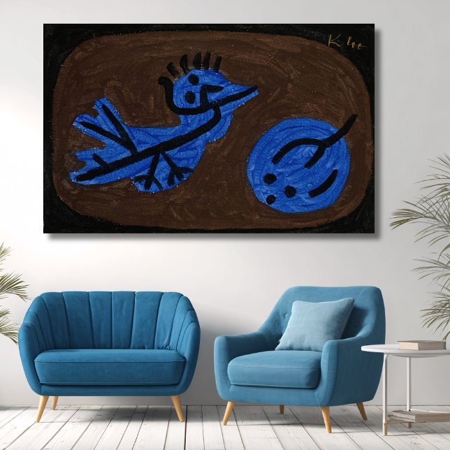 Blue Bird Pumpkin - Paul Klee 1939 Leinwanddruck (Von Creator hochgeladen)