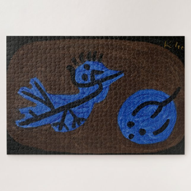 Blue Bird Pumpkin - Paul Klee 1939 Puzzle (Horizontal)