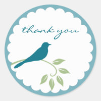 Blue Bird Sticker - Danke