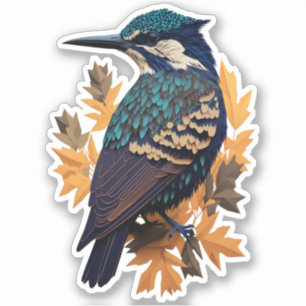 Blue Bird Sticker - Lebhafte Tierkunst