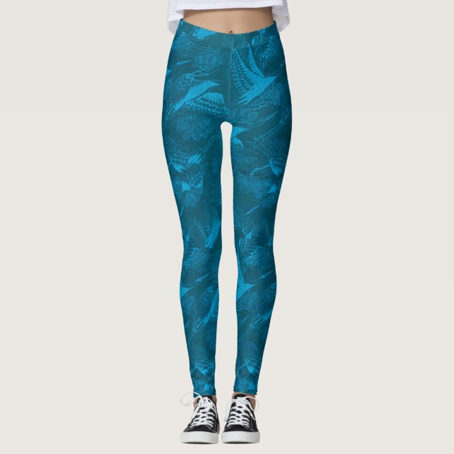 Blue Birdie Blue Leggings (Vorderseite)