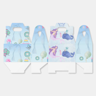 Blue Birthday Invitation Geschenkschachtel