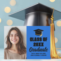 Blue Black Class 2025 Graduate Foto Abschluss