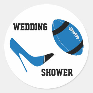 Blue & Black Football Umschlag Aufkleber