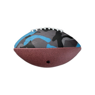 Blue Black Gray Camouflage Militärische Kriegsarme Football