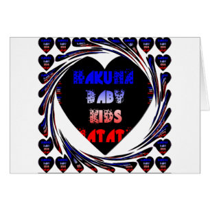 Blue Black Hakuna Matata Baby Kinder Design.pnng