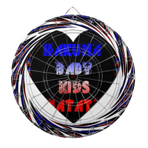 Blue Black Hakuna Matata Baby Kinder Design.pnng Dartscheibe