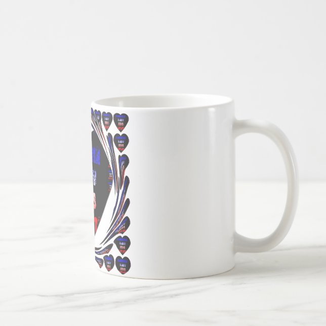 Blue Black Hakuna Matata Baby Kinder Design.pnng Tasse (Rechts)