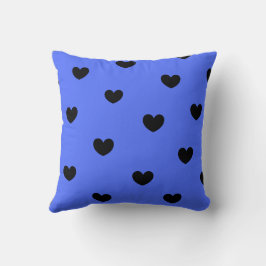 Blue Black Niedlich gemütlich Modernes Romantische Kissen