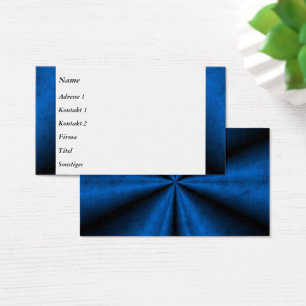 Blue Black Rainbow in Leatheroptik Business Cards