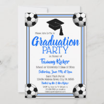 Blue & Black Soccer Graduation Party