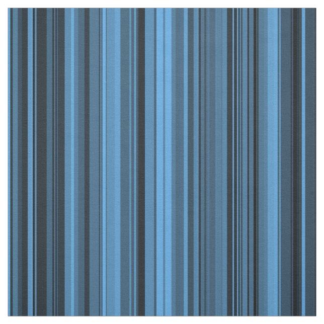 Blue Black Stripes Stoff (Muster)