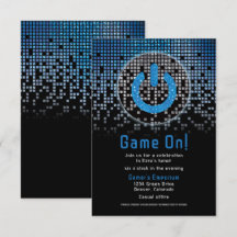 Blue Black Video Game Gamer Bar Mitzvah