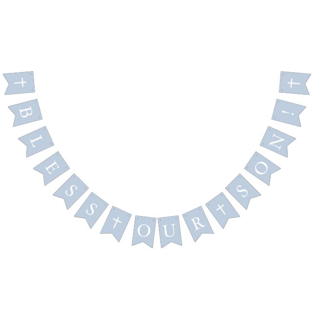 Blue Bless Unser Sohn Banner Taufe Taufen Taschen (Alle)
