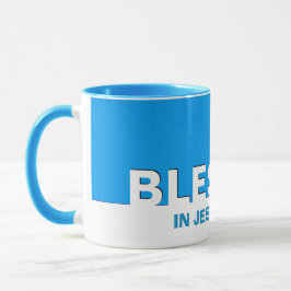 Blue BLESSED Christlich Tasse