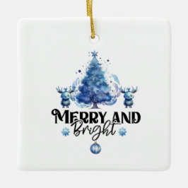 Blue Bliss: Fröhliche und helle Weihnachtsschmuck