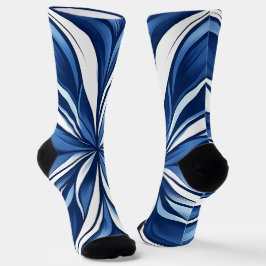 Blue Bliss Organic Floral Socken