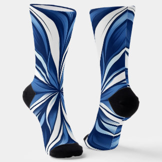 Blue Bliss Organic Floral Socken