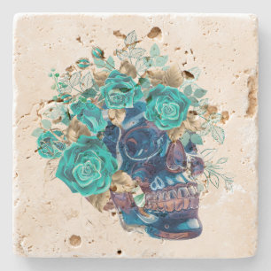 Blue Bloom Requiem Steinuntersetzer