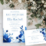 Blue Blooms Watercolor BAT MITZVAH CUSTOM UAWG Begleitkarte<br><div class="desc">Perfekte individuelle UAWG Einschließkarte für eine schöne Fledermausmitzvah-Einladung! Vollständig anpassbar! Klicken Sie auf "Personalisieren" oben, um den Text zu bearbeiten. Klicken Sie auf "Bearbeiten mit dem Designwerkzeug", um die Schriftart, Farben und Einstellungen anzupassen. Behalt oder lösche die Rückseite oder Karo meinen Shop für alternative Designs auch. Design ist auch als...</div>