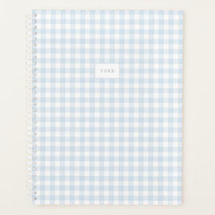 Blue Blue Blue Gingham Custom Year Planer