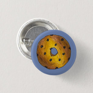 Blue Blueberry Cake Donut Doughnut Frühstück Essen Button