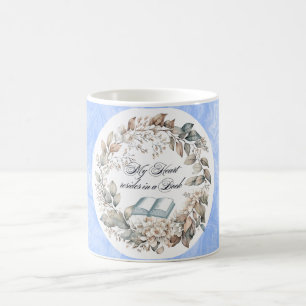 Blue Blume Bouquet Book Liebhaber Kaffeetasse