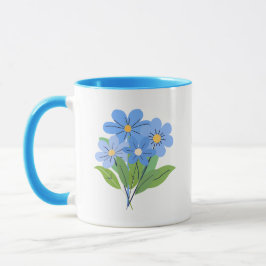 Blue Blume Bouquet Tasse