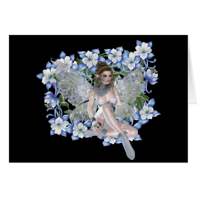 Blue Blume Fairy Design (Vorderseite (Horizontal))