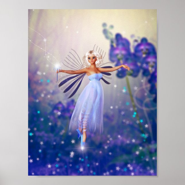 Blue Blume Fairy Poster (Vorne)